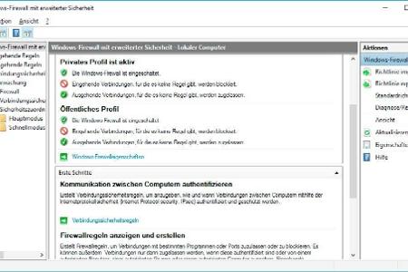 Die Regeln für die Windows- Firewall lassen sich mit dem Befehl wf in der Windows-Eingabeaufforderung starten. Nützlich etwa...