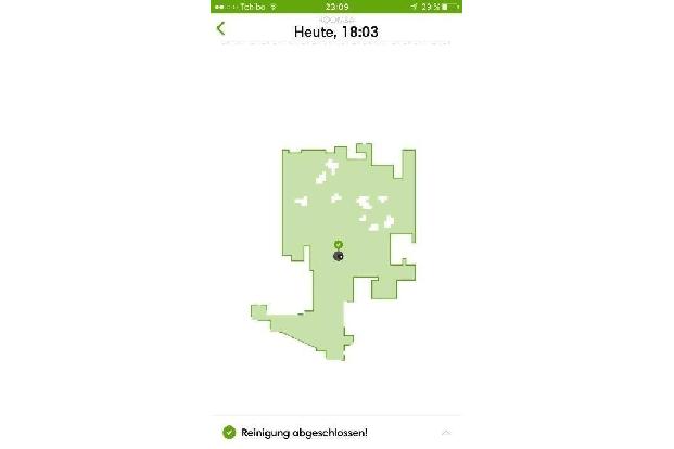 In der Roomba App steht eine Cleanmap zur Verfügung