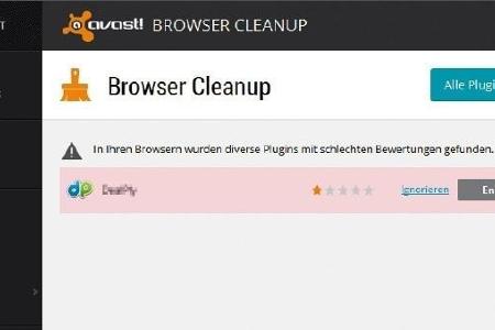 Browser Cleanup vom Sicherheitsspezialisten Avast findet und beseitigt schädliche Browser-Plug-ins und durch Adware oder Mal...