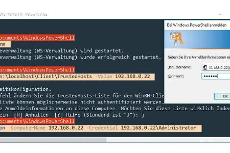 Die Powershell kommt nur bei Windows-Clients zum Einsatz.