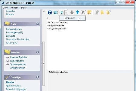 Außerdem lassen sich mit My Phone Explorer auch komplette Verzeichnisse zwischen dem Rechner und Smartphone bzw. Tablet abgl...