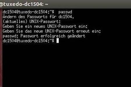 Mit dem Befehl passwd wird das verwendetes Passwort gewechselt.