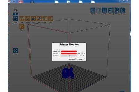 Eine grafische Oberfläche ist noch nicht bei allen Softwareprogrammen für 3D-Drucker zu finden.