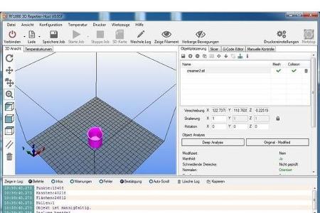 Repetier Host gehört zu den weit verbreiteten 3D-Druckerprogrammen.