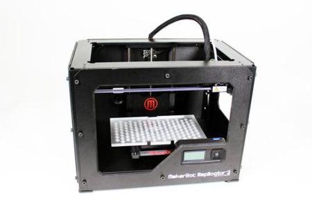 3D-Drucker: Makerbot Replicator 2
Vorteile: stabile Materialführung; Community Thingiverse
Nachteile: teures Verbrauchsmater...