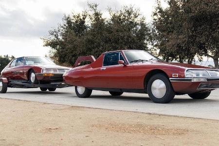 1973er Citroën SM Custom Pickup und 1972er Citroën SM Land Speed Racer