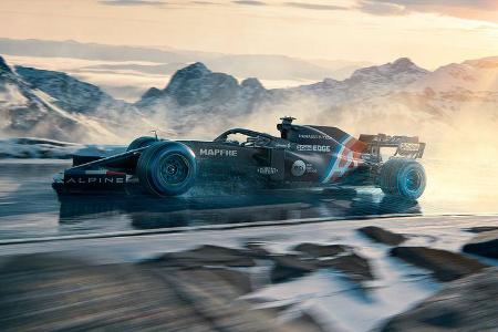 Alpine A521 - Formel 1 - Lackierung
