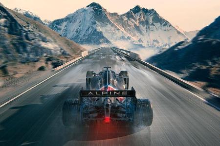 Alpine A521 - Formel 1 - Lackierung