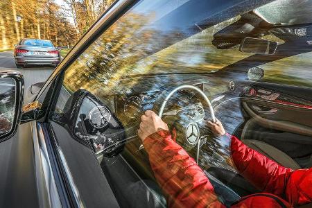 Audi A6 50 TFSI e Quattro, Mercedes E 300 e 4Matic Vergleichstest, ams0121