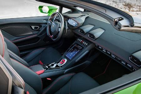 Lamborghini Huracán Evo Spyder, Interieur