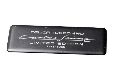 Toyota Celica Turbo 4WD Carlos Sainz, Schild, Emblem