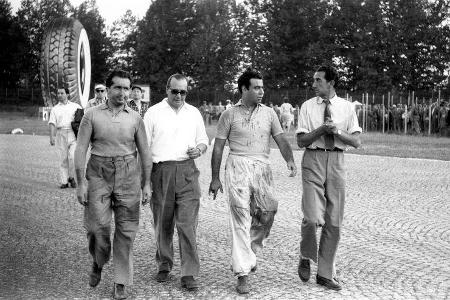 Alberto Ascari - Juan Manuel Fangio - Onofre Marimon - GP Italien 1953