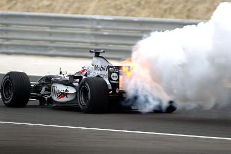 Kimi Räikkönen - GP Bahrain 2004 - Motorschaden