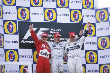 Michael Schumacher - Mika Häkkinen - Ralf Schumacher - GP Belgien 2000 - Spa