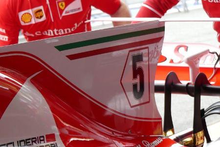 Ferrari - Startnummern - Formel 1 - GP Spanien - 11. Mai 2017
