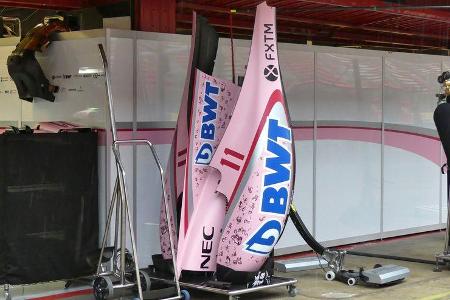 Force India - Startnummern - Formel 1 - GP Spanien - 11. Mai 2017