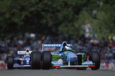 Michael Schumacher - Benetton-Ford B194 - Ayrton Senna - Williams FW16 - GP San Marino 1994 - Imola