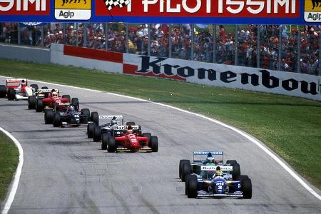 Ayrton Senna - Williams FW16 - Michael Schumacher - Benetton B194 - GP San Marino 1994 - Imola