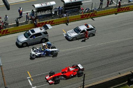 Michael Schumacher - Ferrari - Ralf Schumacher - Williams - GP USA 2004 - Indianapolis Michael Schumacher - Ferrari - Ralf Schumacher - Williams - GP USA 2004 - Indianapolis