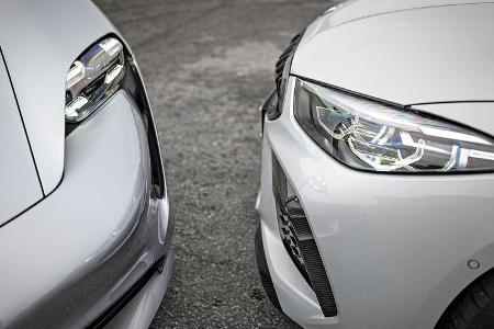 BMW M8 Gran Coupe, Porsche Taycan Turbo, Exterieur