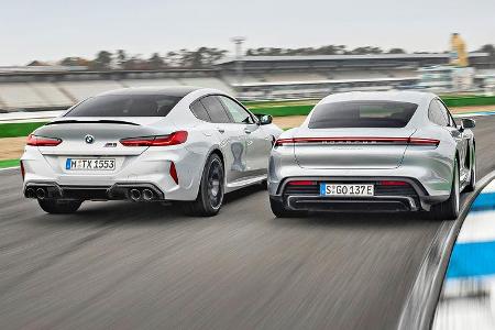 BMW M8 Gran Coupe, Porsche Taycan Turbo, Exterieur
