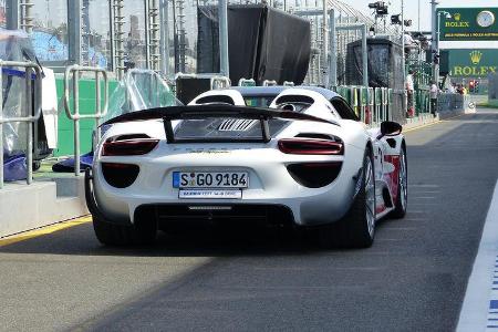 Porsche 918 - Formel 1 - GP Australien - Melbourne - 14. März 2015