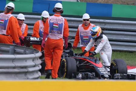 Fernando Alonso - McLaren-Honda - GP Ungarn - Budapest - Qualifying - Samstag - 25.7.2015