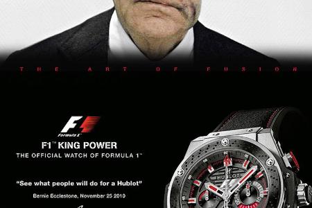 Bernie Eccleston eHublot Werbung