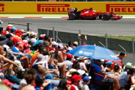 Sebastian Vettel - Ferrari - GP Spanien 2015 - Rennen - Sonntag - 10.5.2015