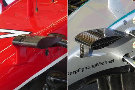 Formel 1 Technik-Vergleich - Mercedes vs. Ferrari - F1 2015