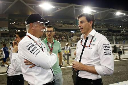 Dieter Zetsche & Toto Wolff - GP Abu Dhabi - 28. November 2015