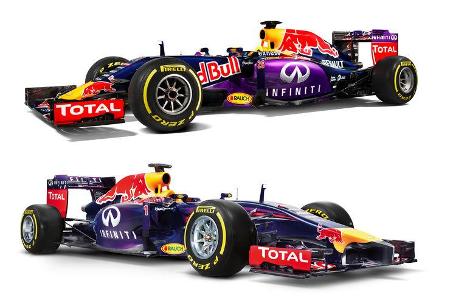 Red Bull RB10 vs. RB11 - Studiofotos - F1 2015