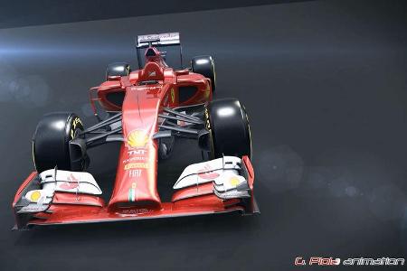 Formel 1 - F1 - Ferrari - Ferrari F14-T - Vergleich - SF15-T - Piola Animation