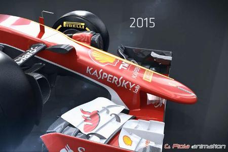 Formel 1 - F1 - Ferrari - Ferrari SF15-T - Piola Animation - GP Australien 2015