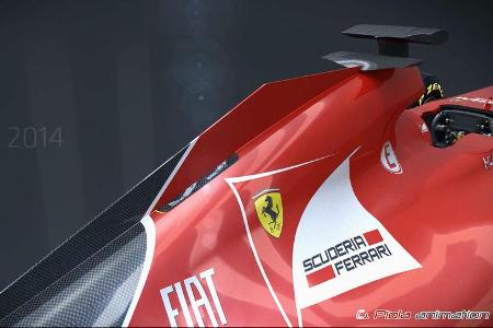 Formel 1 - F1 - Ferrari - Ferrari F14-T - Vergleich - SF15-T - Piola Animation