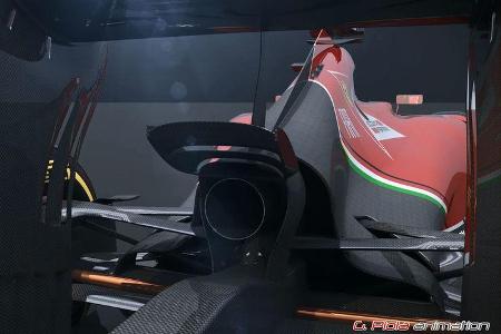 Formel 1 - F1 - Ferrari - Ferrari F14-T - Vergleich - SF15-T - Piola Animation