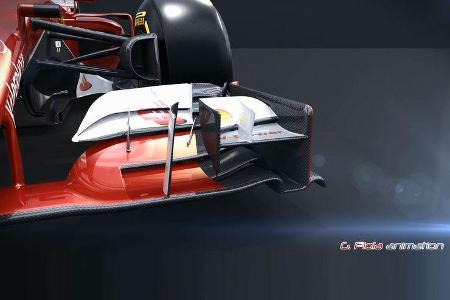 Formel 1 - F1 - Ferrari - Ferrari SF15-T - Piola Animation - GP Australien 2015