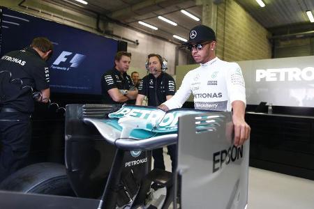 Lewis Hamilton - Mercedes - Formel 1 - GP Belgien - Spa-Francorchamps - 22. August 2015