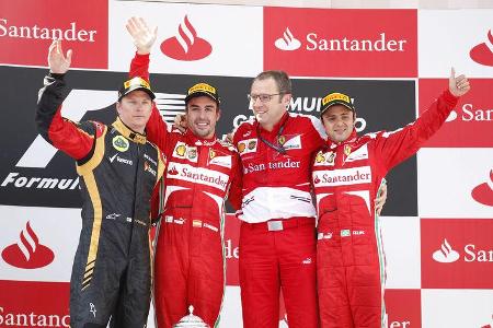 Podium GP Spanien 2013