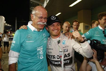Dieter Zetsche & Nico Rosberg - GP Abu Dhabi 2015