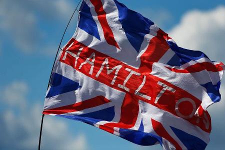 Hamilton-Fans - GP England 2014