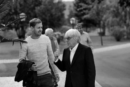 Vettel - Ecclestone - Champions Dinner - GP Österreich 2015