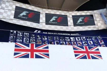 Podium - Formel 1 - GP England - Silverstone - 3. Juli 2014