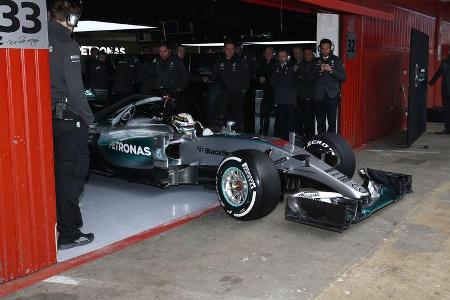 Lewis Hamilton - Mercedes Formel 1-Test - Barcelona - 26. Februar 2015