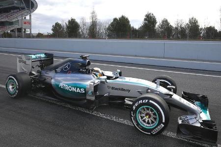 Lewis Hamilton - Mercedes Formel 1-Test - Barcelona - 26. Februar 2015