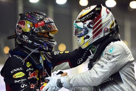 Vettel & Hamilton - GP Singapur 2014
