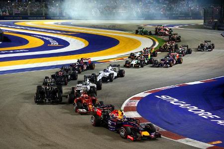 Start - GP Singapur 2014