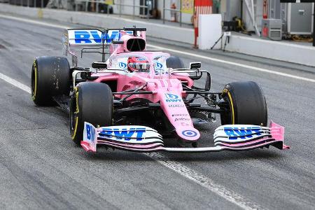 Sergio Perez - Racing Point - F1-Test - Barcelona - 28. Februar 2020