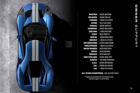 Ford GT Besitzerbroschüre