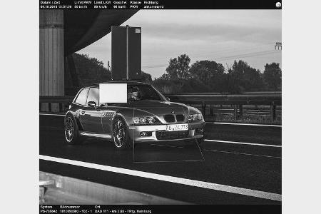 BMW Z3 Coupé 2.8, (1998-2002), Blitzerfoto